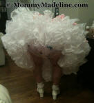 Sissy Baby Benita in a diaper, plastic pants, and a sissy baby dress!